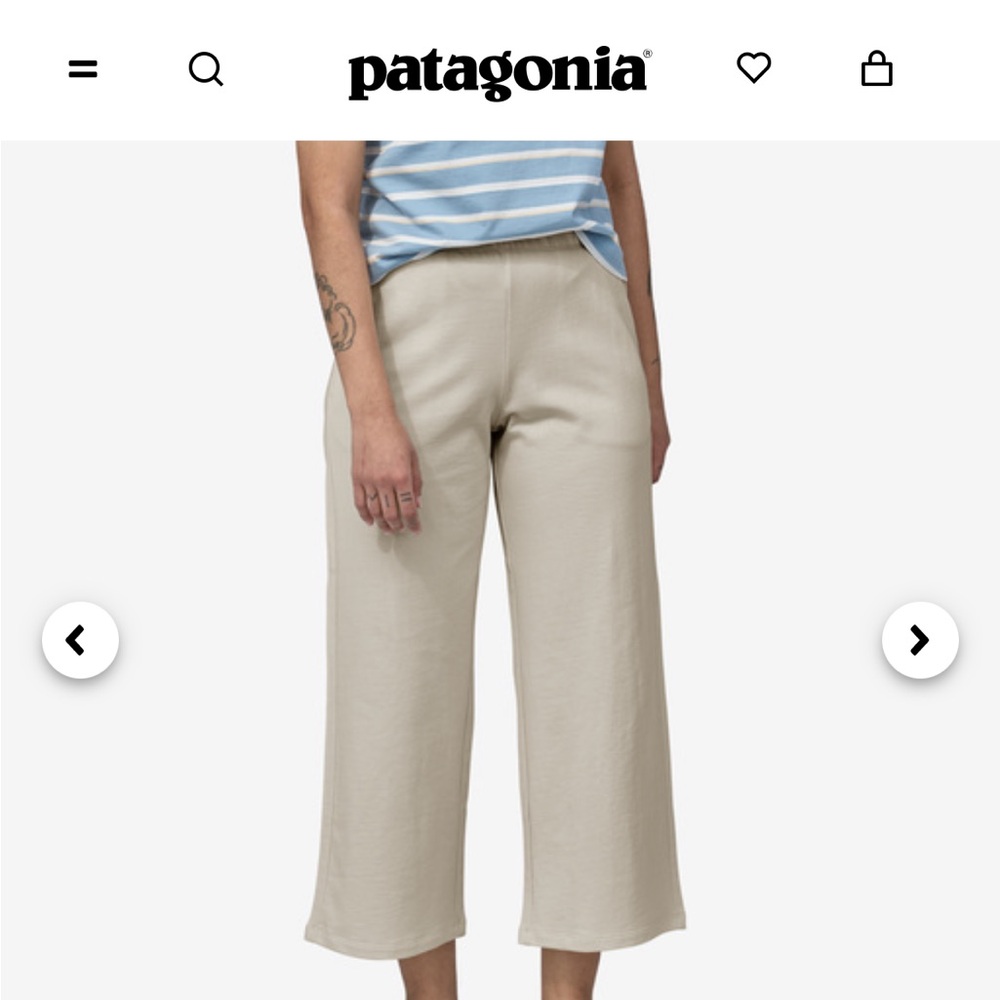 Patagonia regenerative white organic cotton pants